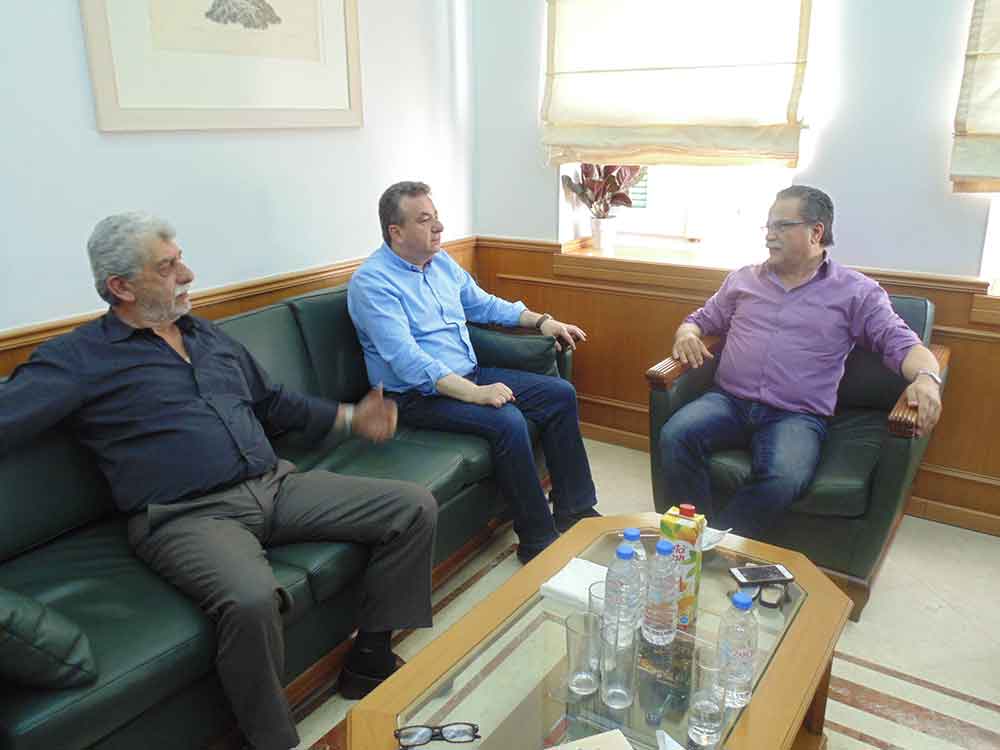 Για τα αναπτυξιακά έργα και τις υποδομές συζήτησαν Αρναουτάκης-Μαλανδράκης