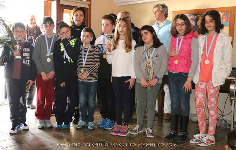 Διακρίσεις του ΟΦΗ στα Παγκρήτια σκακιστικά σχολικά πρωταθλήματα