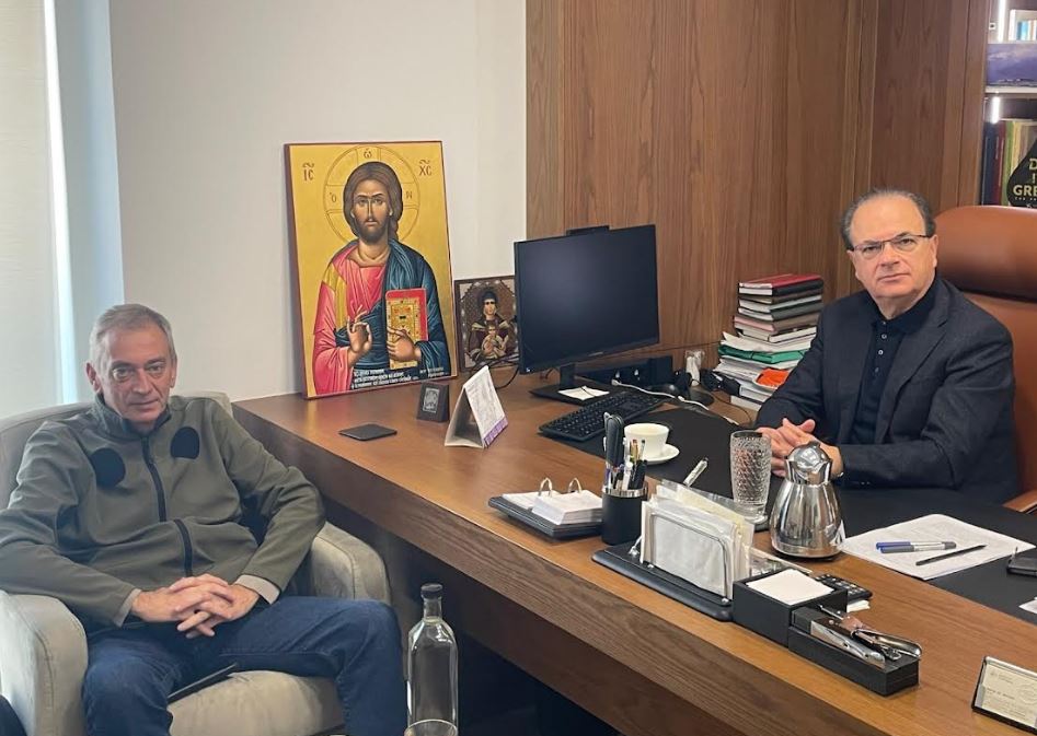 Το μεταναστευτικό ζήτημα στη συνάντηση του προέδρου της ΠΕΔ Κρήτης με τον αντιστράτηγο της Αστυνομίας Ελευθέριο Ντουρουντού